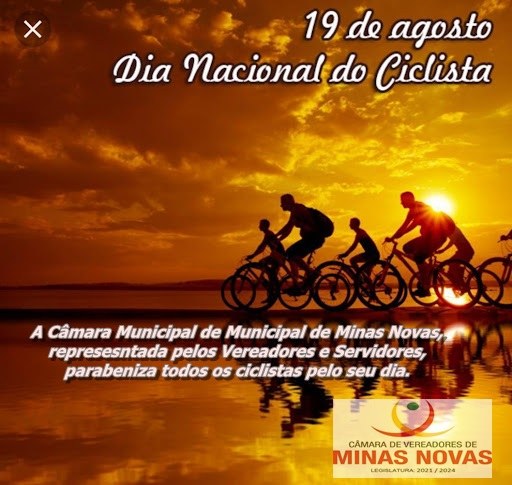 De Agosto Dia Nacional Do Ciclista C Mara Municipal De Minas